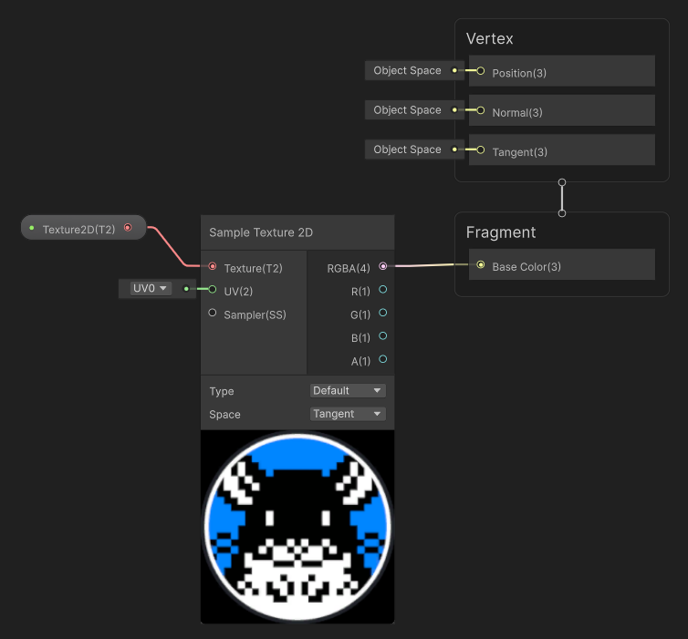 Sample Texture 2D の基本構成