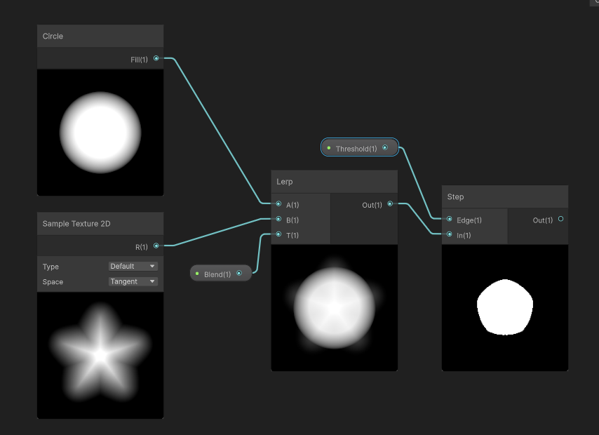 Shader Graph で SDF を Lerp してモーフィングする例