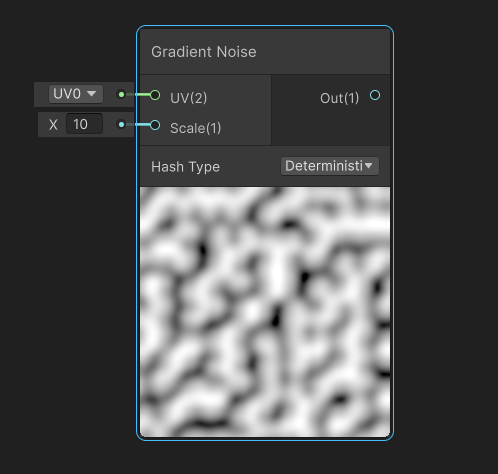 Shader Graph の Gradient Noise ノード