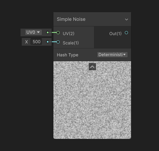 Shader Graph の Simple Noise ノード
