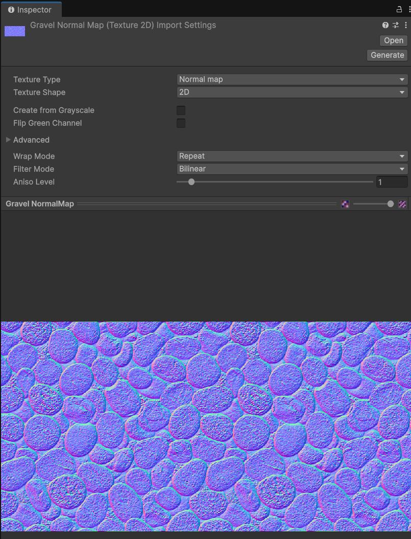 Unity の法線マップ読み込み設定