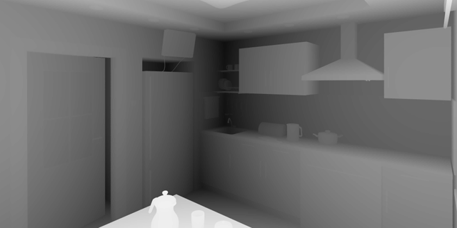Z-depth map の例